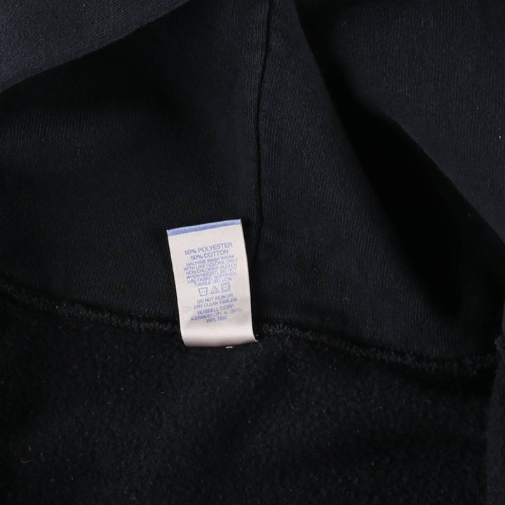 Russell Dri-POWER Sweat Full-Zip Hoodie, Men's Size L cotton black type Vintage Second Hand