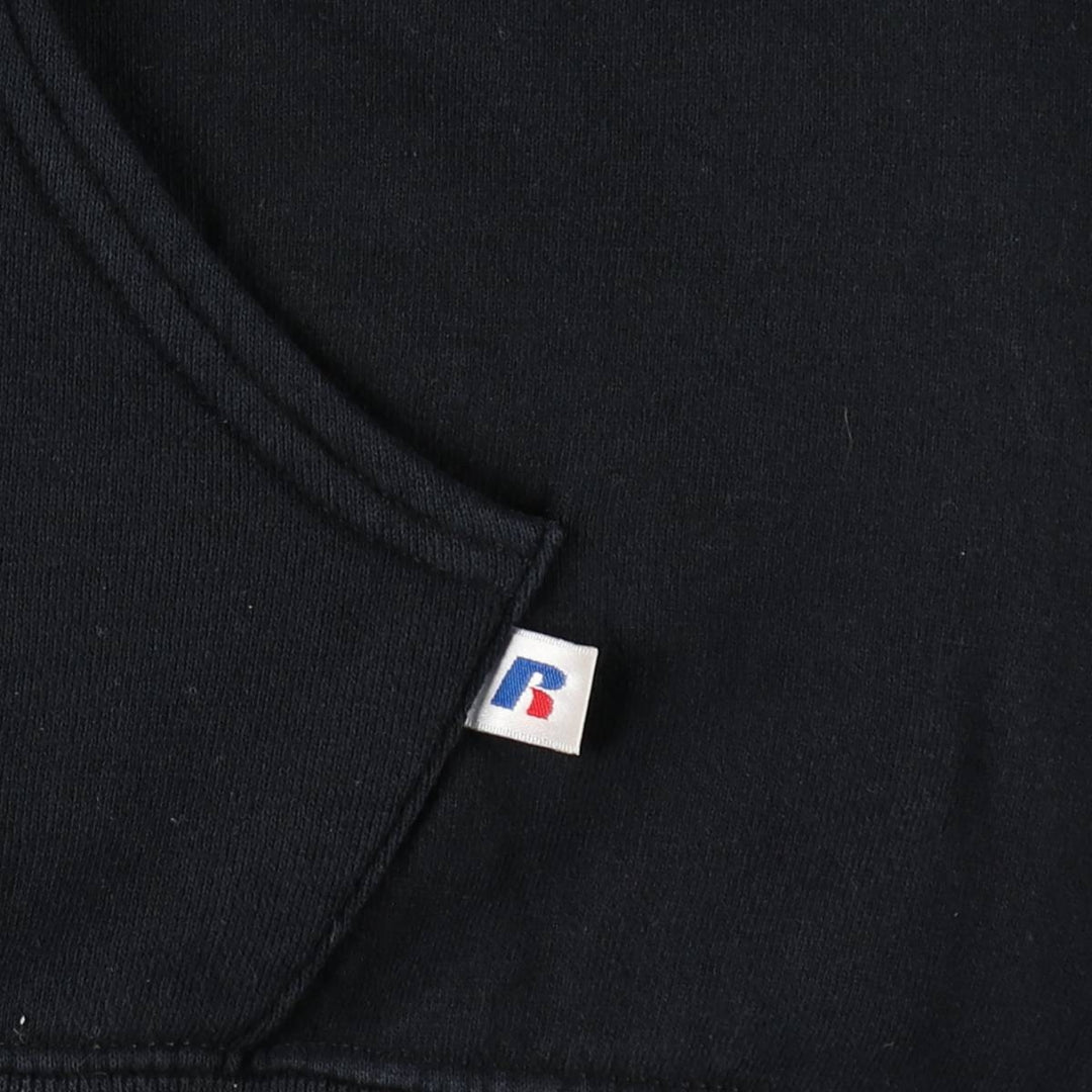Russell Dri-POWER Sweat Full-Zip Hoodie, Men's Size L cotton black type Vintage Second Hand