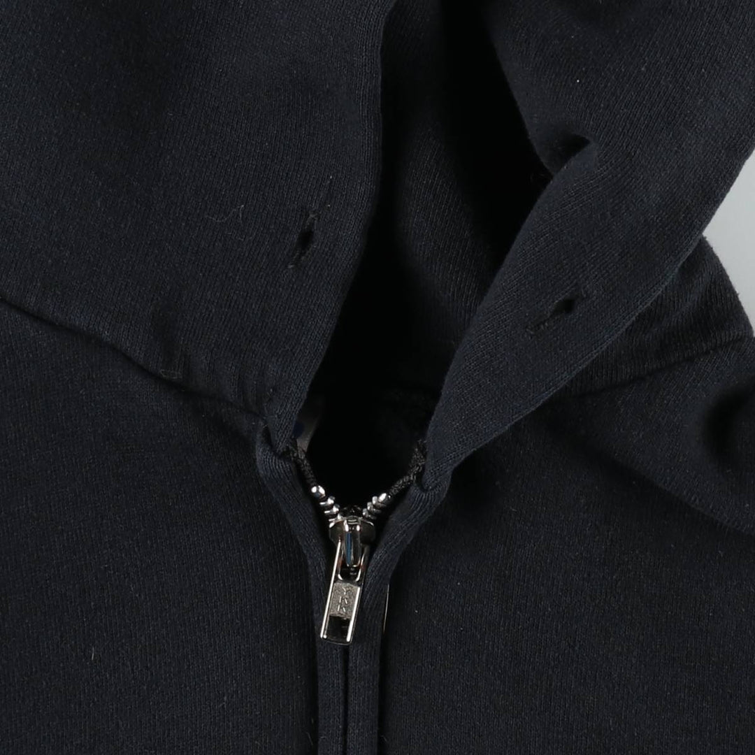 Russell Dri-POWER Sweat Full-Zip Hoodie, Men's Size L cotton black type Vintage Second Hand
