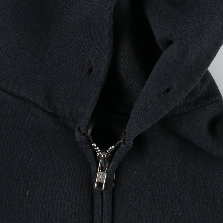 Russell Dri-POWER Sweat Full-Zip Hoodie, Men's Size L cotton black type Vintage Second Hand
