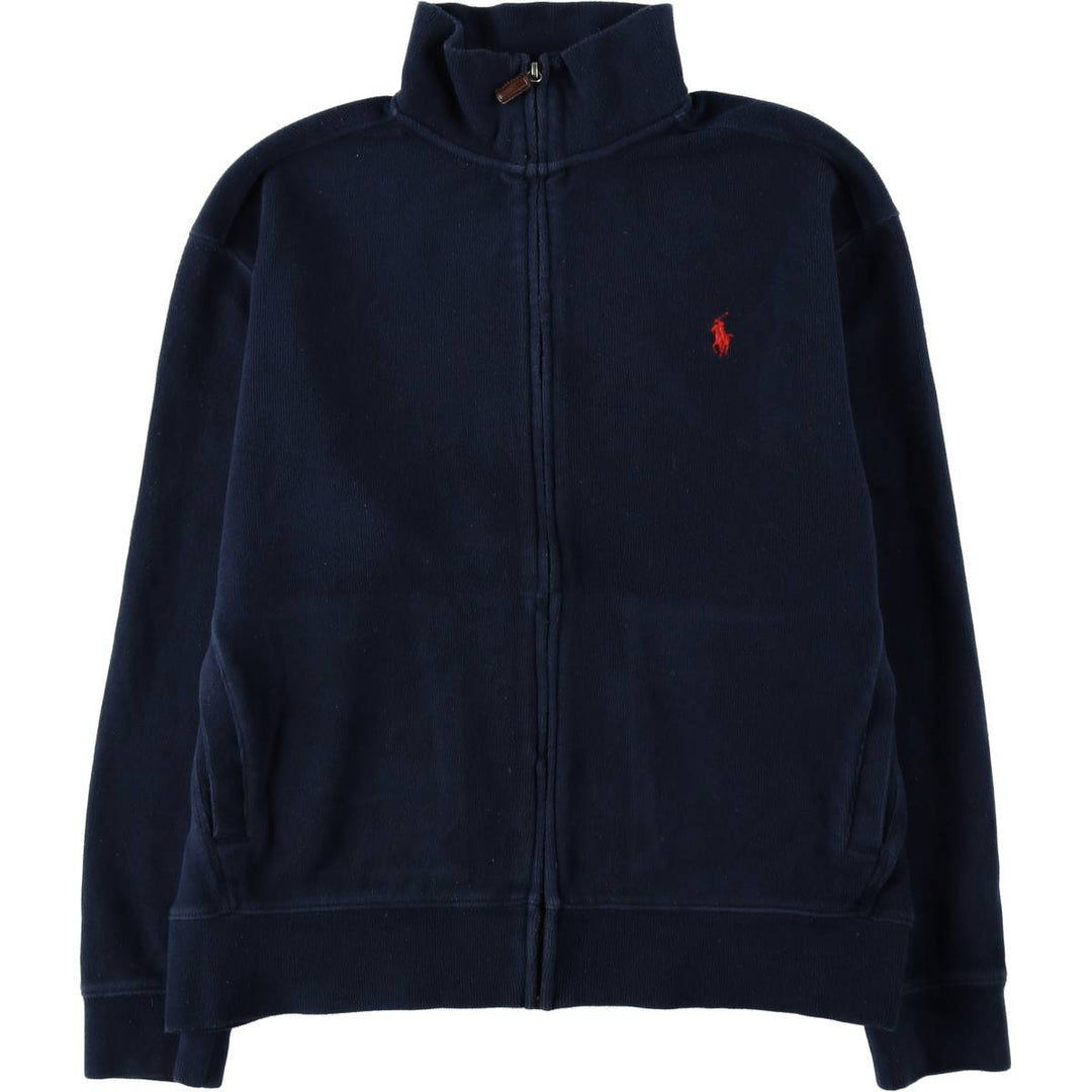 Ralph Lauren POLO by Ralph Lauren full zip sweatshirt, men's size M cotton navy blue type Vintage Second Hand