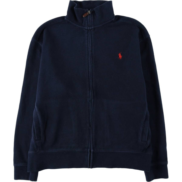 Ralph Lauren POLO by Ralph Lauren full zip sweatshirt, men's size M cotton navy blue type Vintage Second Hand