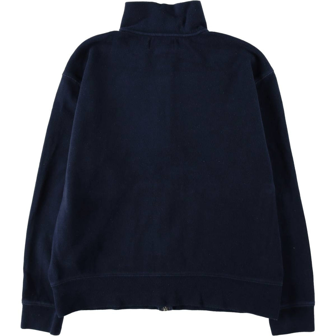 Ralph Lauren POLO by Ralph Lauren full zip sweatshirt, men's size M cotton navy blue type Vintage Second Hand