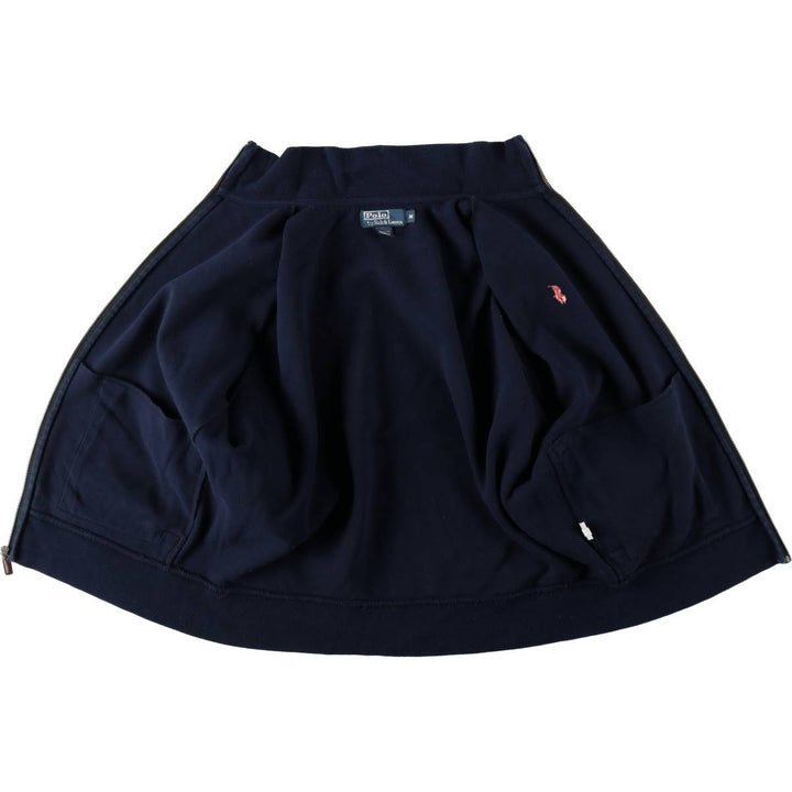 Ralph Lauren POLO by Ralph Lauren full zip sweatshirt, men's size M cotton navy blue type Vintage Second Hand