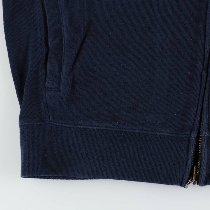 Ralph Lauren POLO by Ralph Lauren full zip sweatshirt, men's size M cotton navy blue type Vintage Second Hand