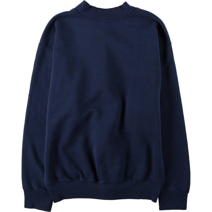 90'S Russell Athletic Full-Zip Sweatshirt, Made in USA, Men's Size M (Equivalent), Vintage cotton navy blue type Vintage Second Hand