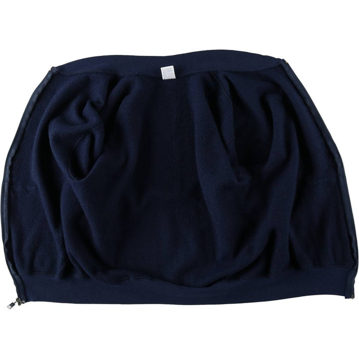 90'S Russell Athletic Full-Zip Sweatshirt, Made in USA, Men's Size M (Equivalent), Vintage cotton navy blue type Vintage Second Hand