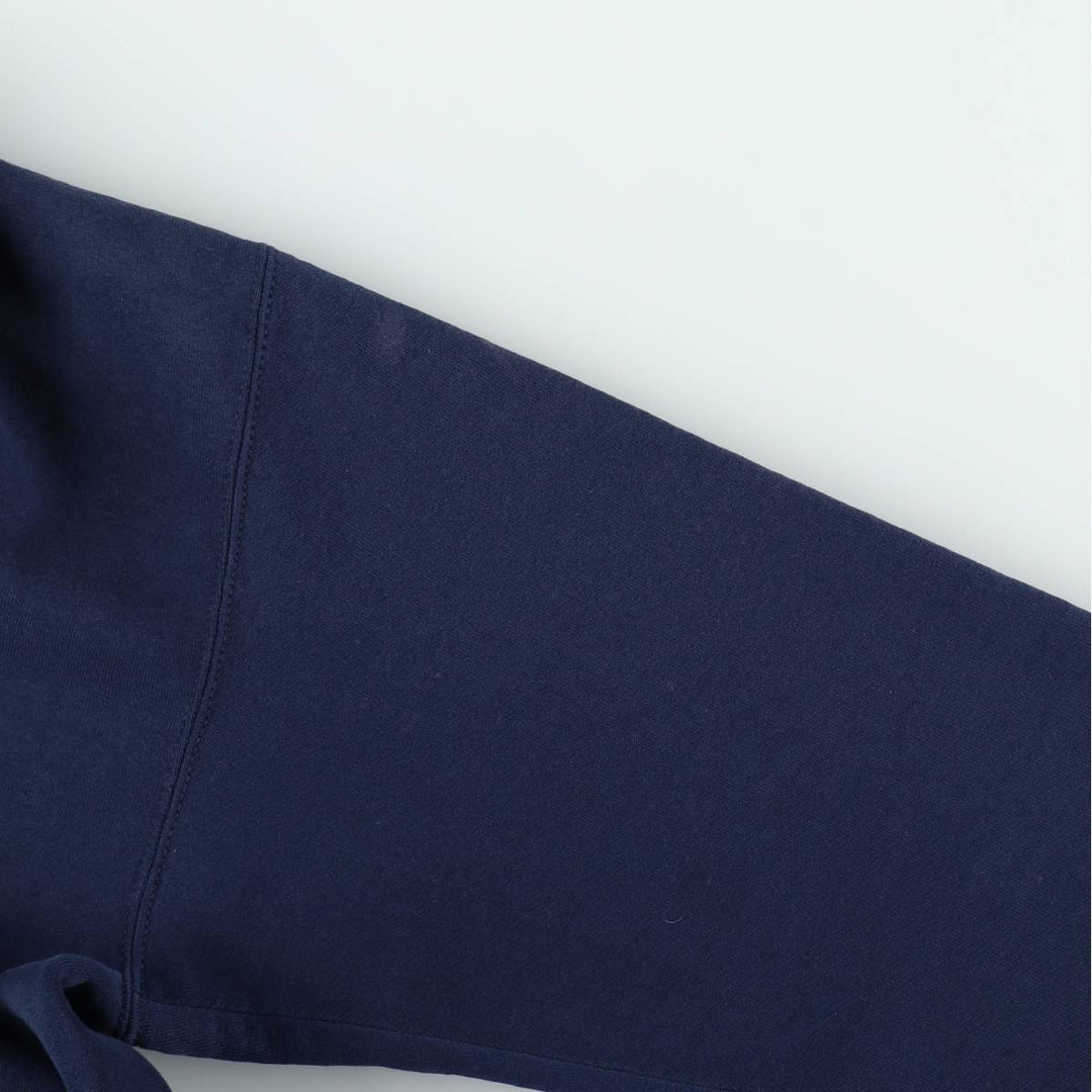 90'S Russell Athletic Full-Zip Sweatshirt, Made in USA, Men's Size M (Equivalent), Vintage cotton navy blue type Vintage Second Hand