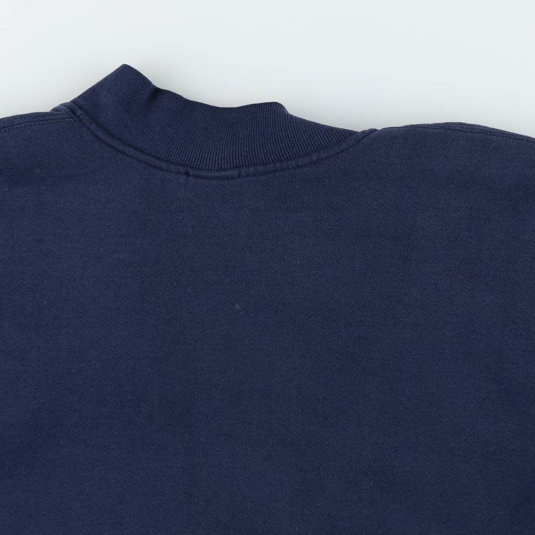90'S Russell Athletic Full-Zip Sweatshirt, Made in USA, Men's Size M (Equivalent), Vintage cotton navy blue type Vintage Second Hand
