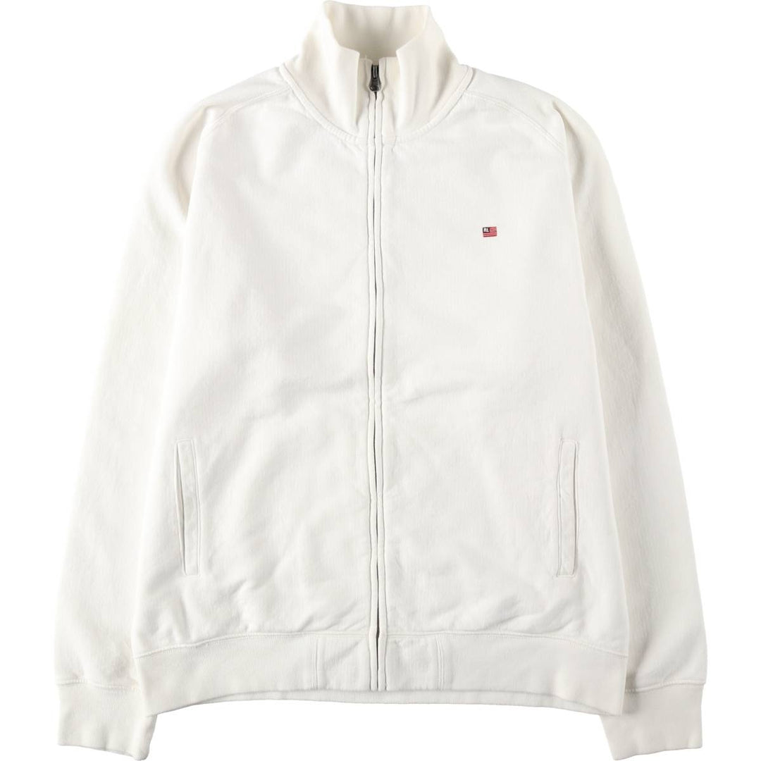 2000'S Ralph Lauren Polo Jeans Company full-zip sweatshirt, men's size XL cotton white type Vintage Second Hand