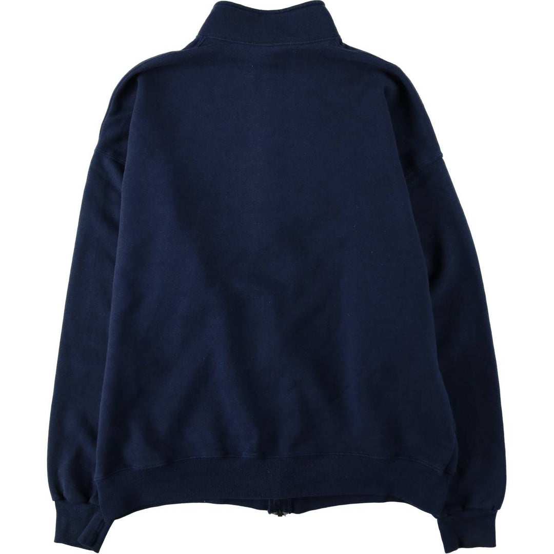 90'S Russell Athletic Full-Zip Sweatshirt, Men's XXL (approx.), Vintage cotton navy blue type Vintage Second Hand