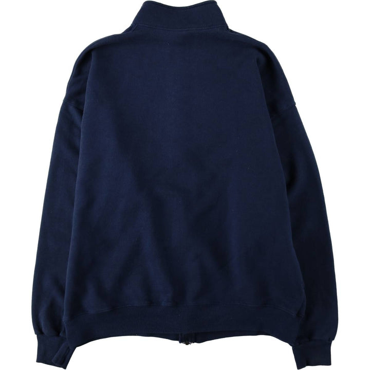 90'S Russell Athletic Full-Zip Sweatshirt, Men's XXL (approx.), Vintage cotton navy blue type Vintage Second Hand