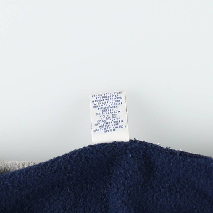 90'S Russell Athletic Full-Zip Sweatshirt, Men's XXL (approx.), Vintage cotton navy blue type Vintage Second Hand