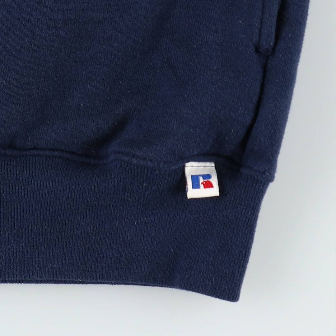 90'S Russell Athletic Full-Zip Sweatshirt, Men's XXL (approx.), Vintage cotton navy blue type Vintage Second Hand