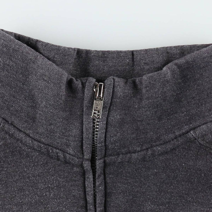 Harley-Davidson Skull Pattern Full-Zip Sweatshirt (Men's Size L) unclear gray type Vintage Second Hand