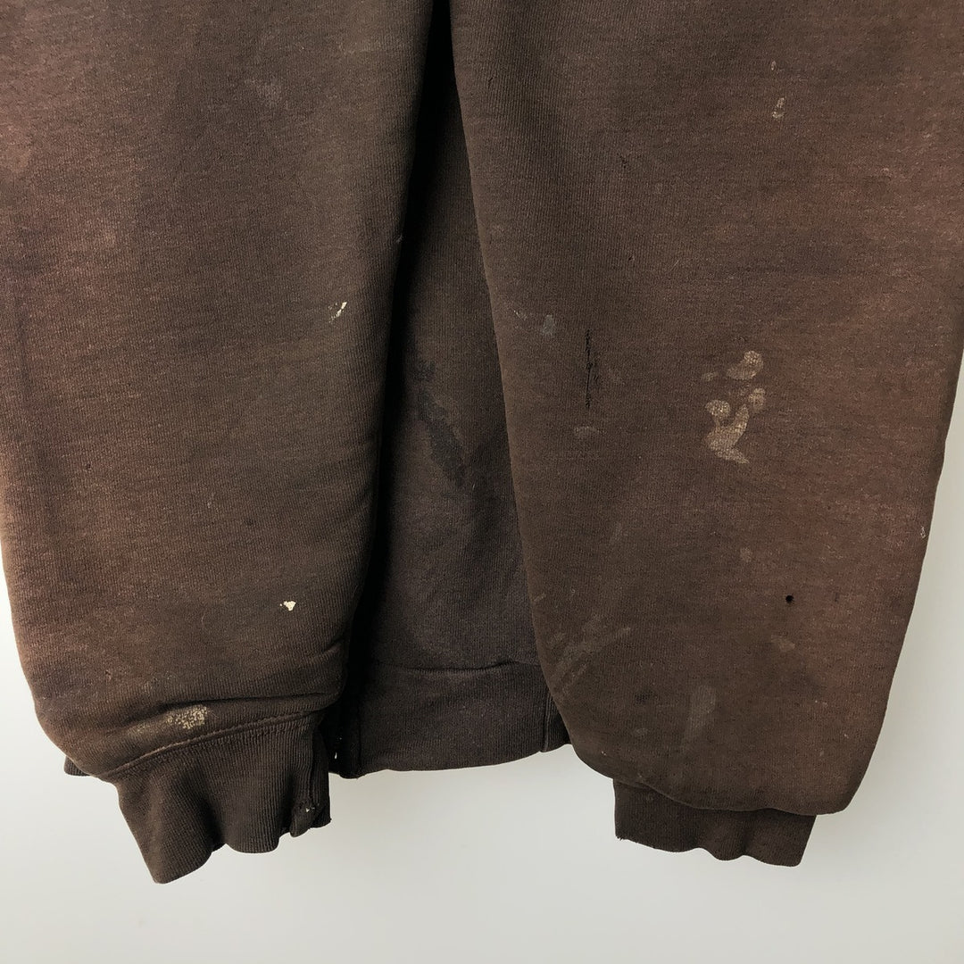 Carhartt Sweat Full Zip Hoodie Men's XL cotton brown type Vintage Second Hand