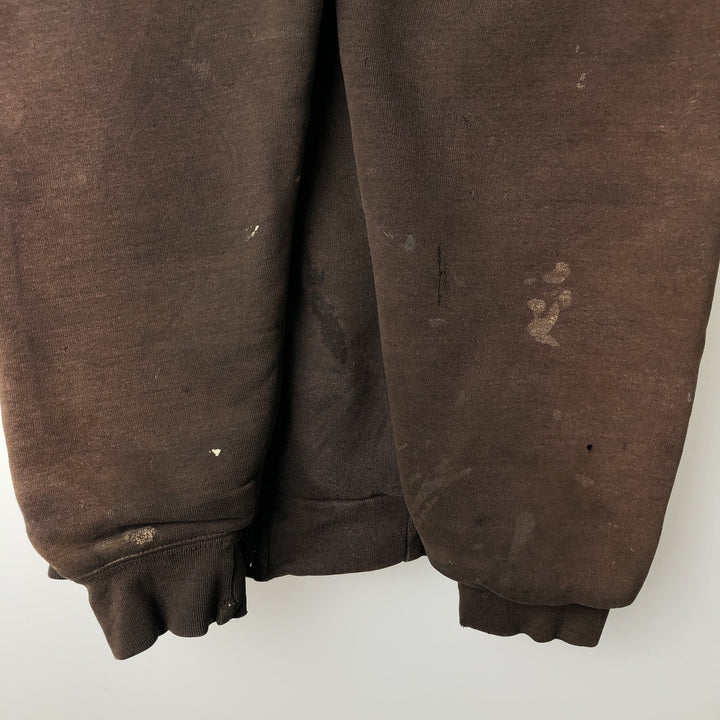Carhartt Sweat Full Zip Hoodie Men's XL cotton brown type Vintage Second Hand
