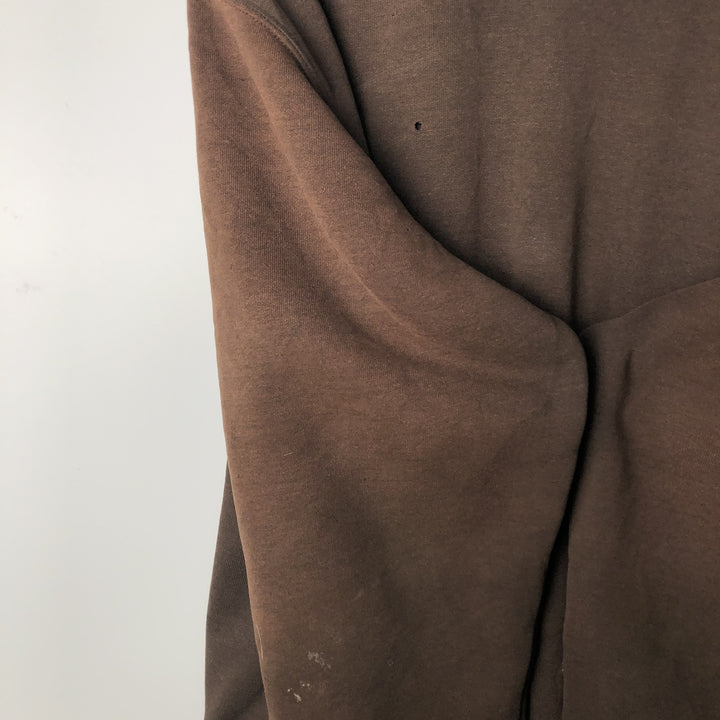 Carhartt Sweat Full Zip Hoodie Men's XL cotton brown type Vintage Second Hand
