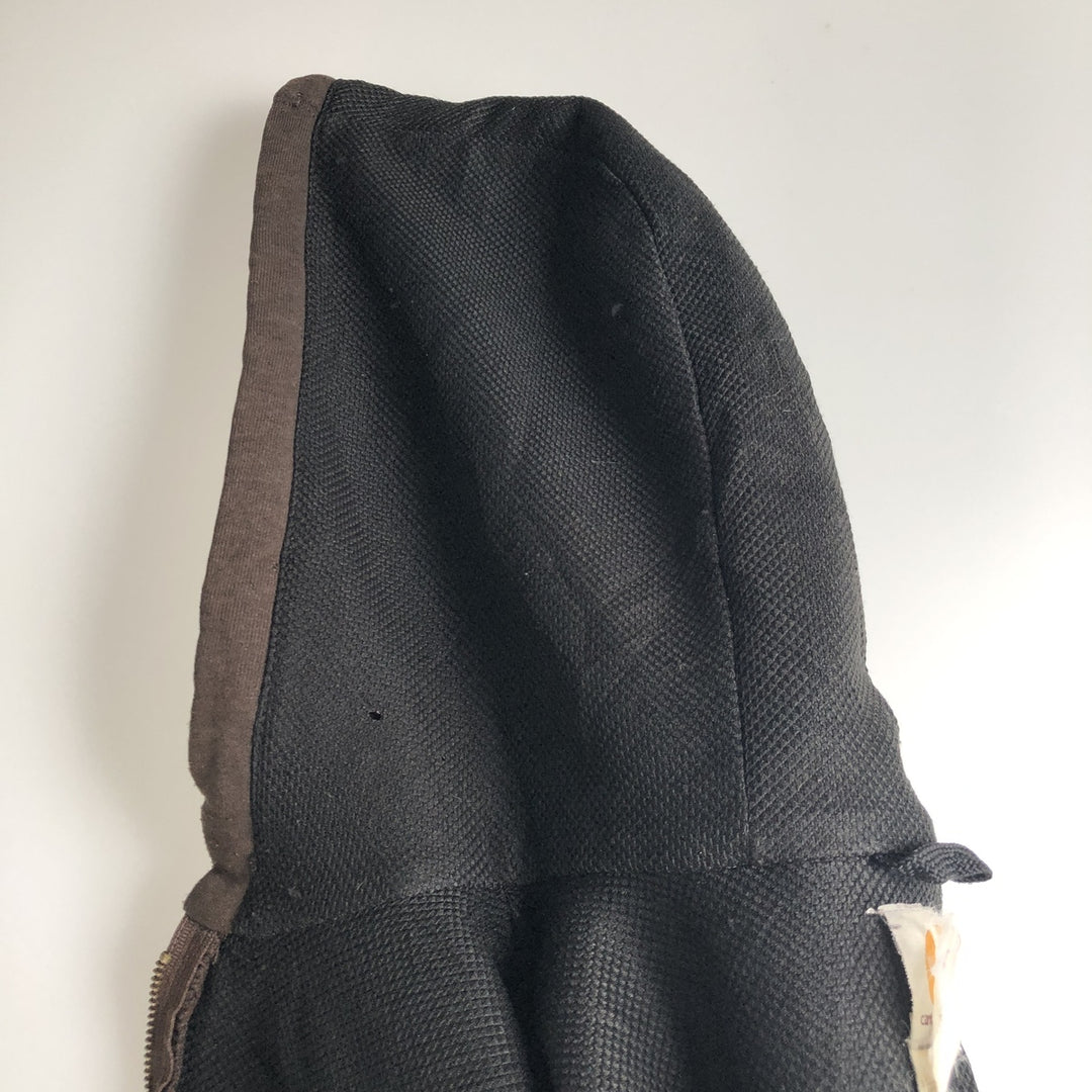 Carhartt Sweat Full Zip Hoodie Men's XL cotton brown type Vintage Second Hand