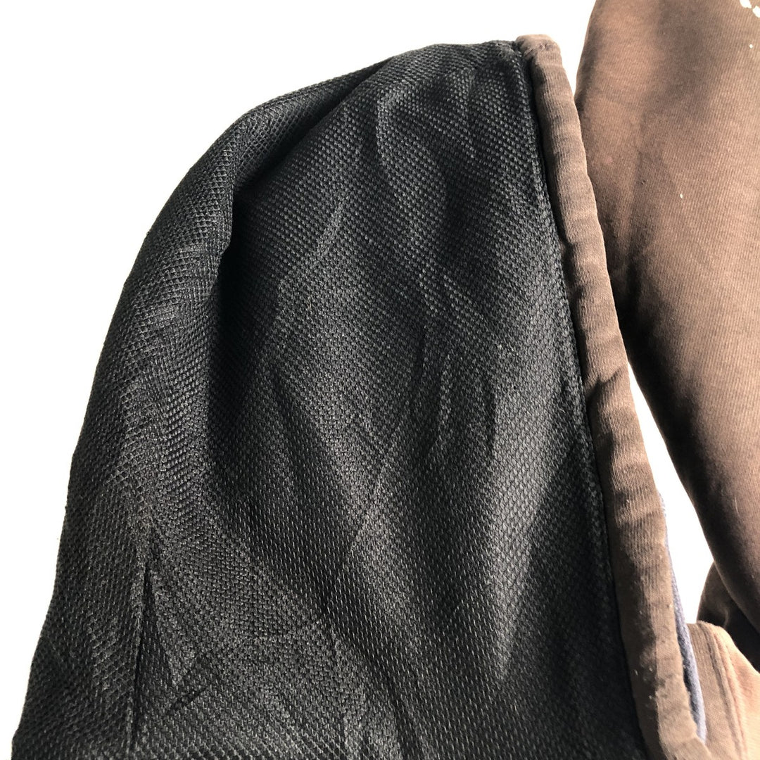 Carhartt Sweat Full Zip Hoodie Men's XL cotton brown type Vintage Second Hand