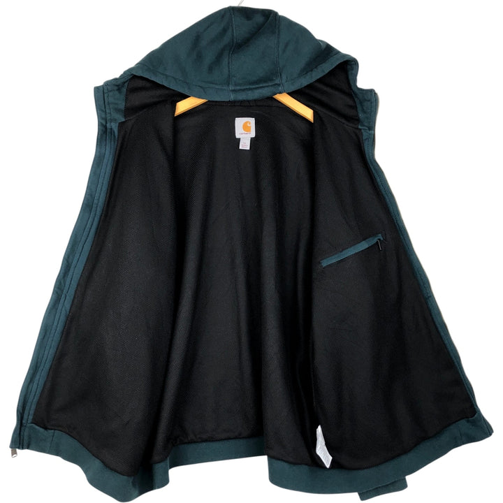 Carhartt RAIN DEFENDER Sweat Full Zip Hoodie Men's XL cotton green type Vintage Second Hand