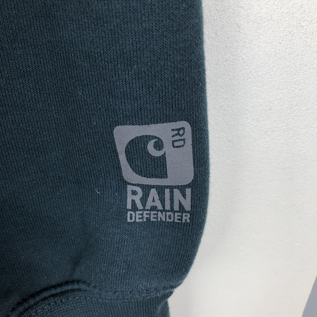 Carhartt RAIN DEFENDER Sweat Full Zip Hoodie Men's XL cotton green type Vintage Second Hand