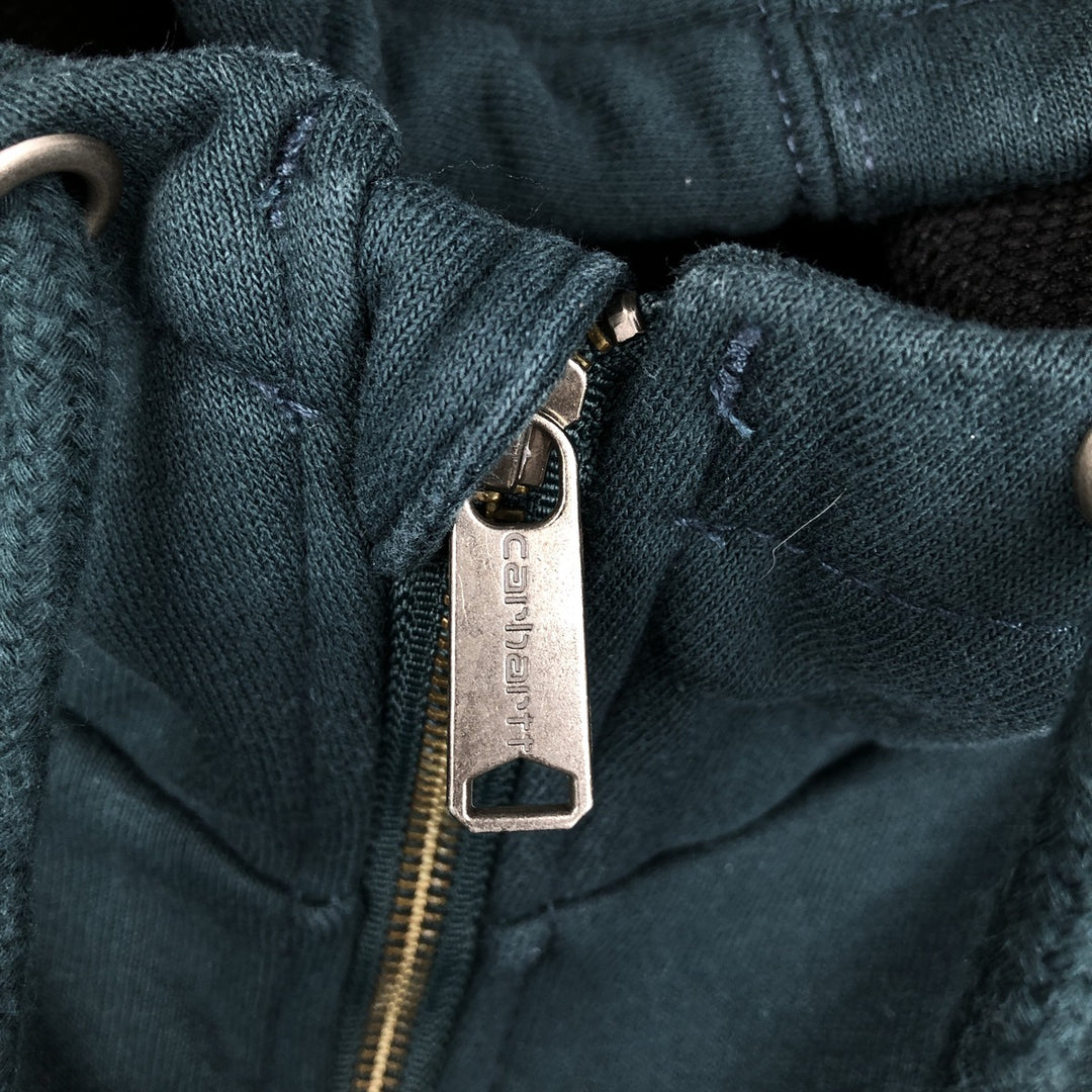 Carhartt RAIN DEFENDER Sweat Full Zip Hoodie Men's XL cotton green type Vintage Second Hand