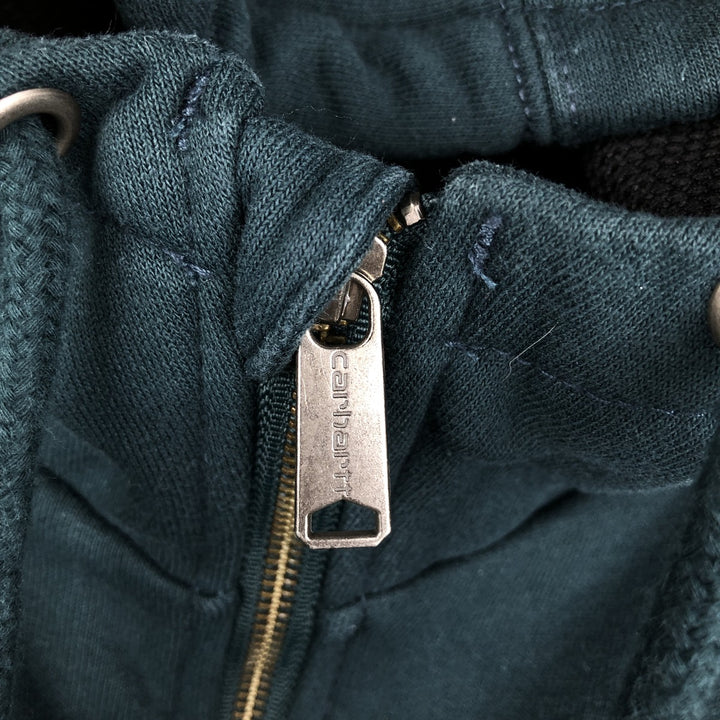 Carhartt RAIN DEFENDER Sweat Full Zip Hoodie Men's XL cotton green type Vintage Second Hand