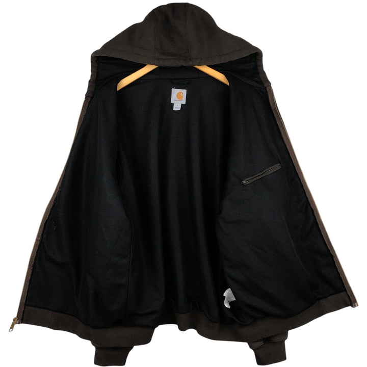 Carhartt RAIN DEFENDER Full-Zip Sweatshirt (Men's Size L) cotton black type Vintage Second Hand