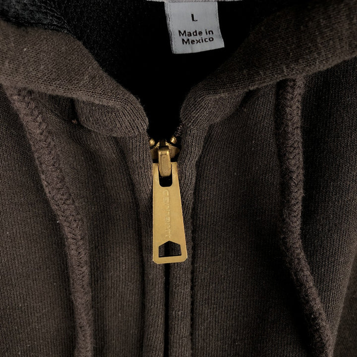 Carhartt RAIN DEFENDER Full-Zip Sweatshirt (Men's Size L) cotton black type Vintage Second Hand