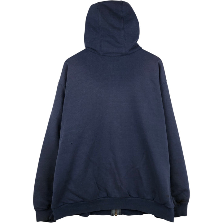 Carhartt full zip sweatshirt, men's XL size unclear navy blue type Vintage Second Hand