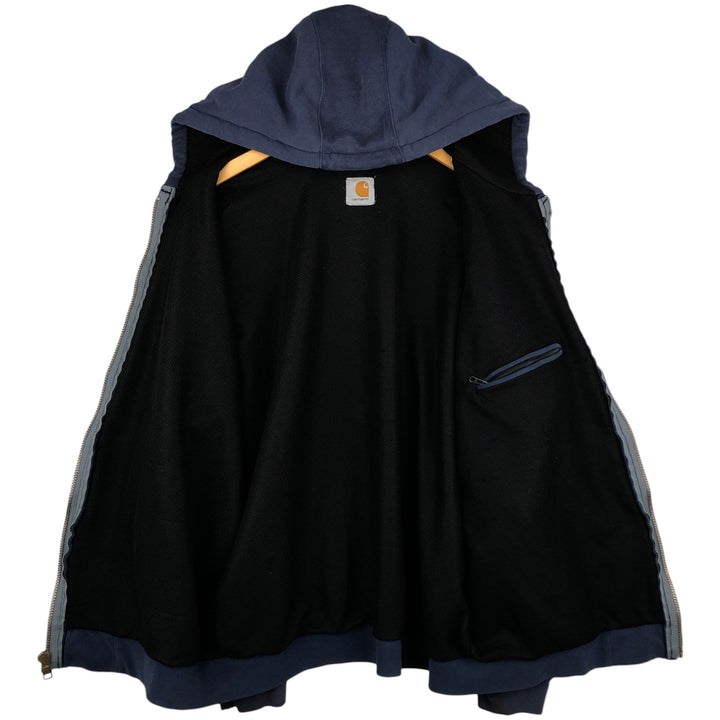 Carhartt full zip sweatshirt, men's XL size unclear navy blue type Vintage Second Hand