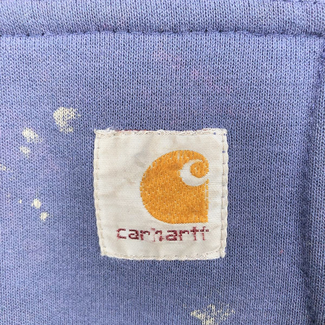 Carhartt full zip sweatshirt, men's XL size unclear navy blue type Vintage Second Hand