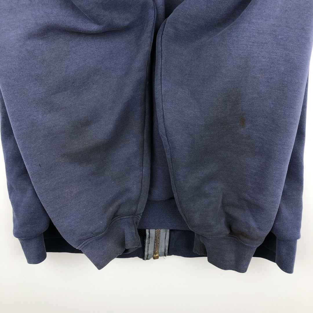 Carhartt full zip sweatshirt, men's XL size unclear navy blue type Vintage Second Hand