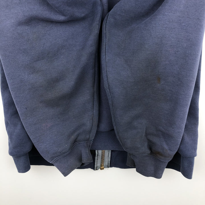 Carhartt full zip sweatshirt, men's XL size unclear navy blue type Vintage Second Hand