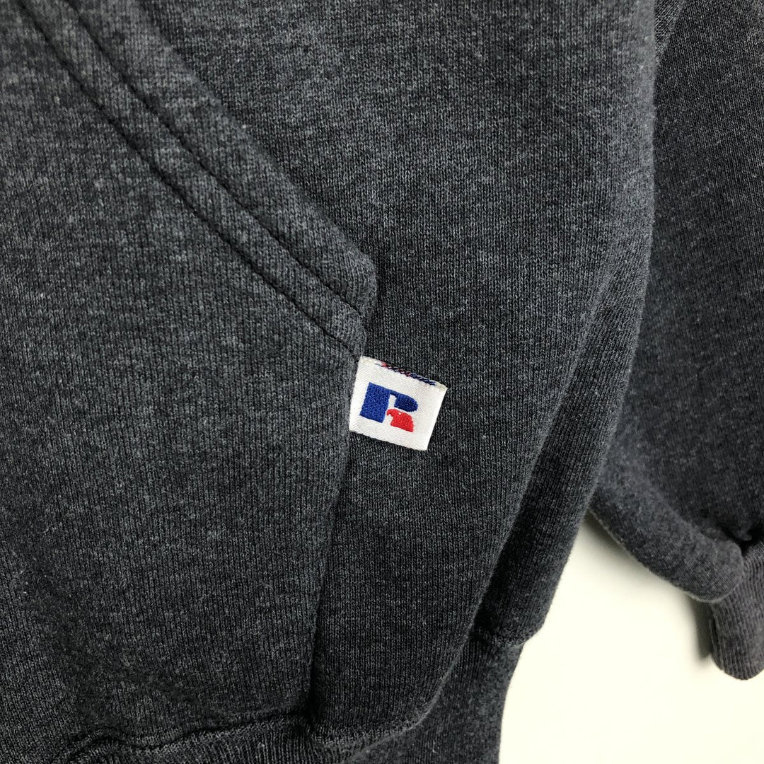 90s-00'S Russell Athletic Full-Zip Sweatshirt Hoodie, Made in USA, Men's Size M (Equivalent), Vintage cotton gray type Vintage Second Hand