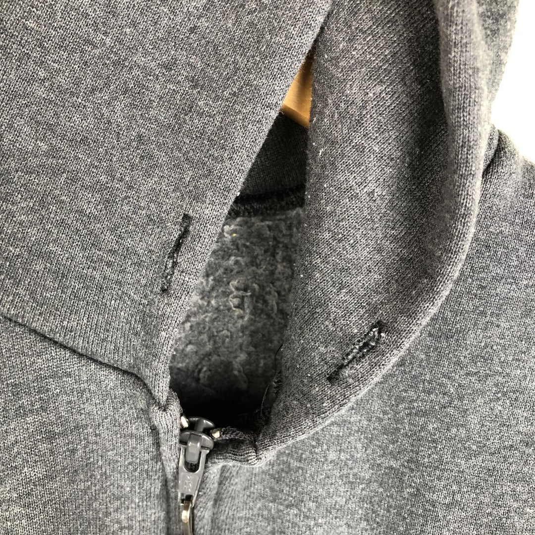 90s-00'S Russell Athletic Full-Zip Sweatshirt Hoodie, Made in USA, Men's Size M (Equivalent), Vintage cotton gray type Vintage Second Hand