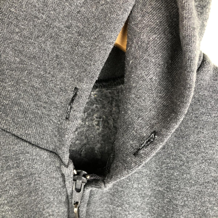 90s-00'S Russell Athletic Full-Zip Sweatshirt Hoodie, Made in USA, Men's Size M (Equivalent), Vintage cotton gray type Vintage Second Hand