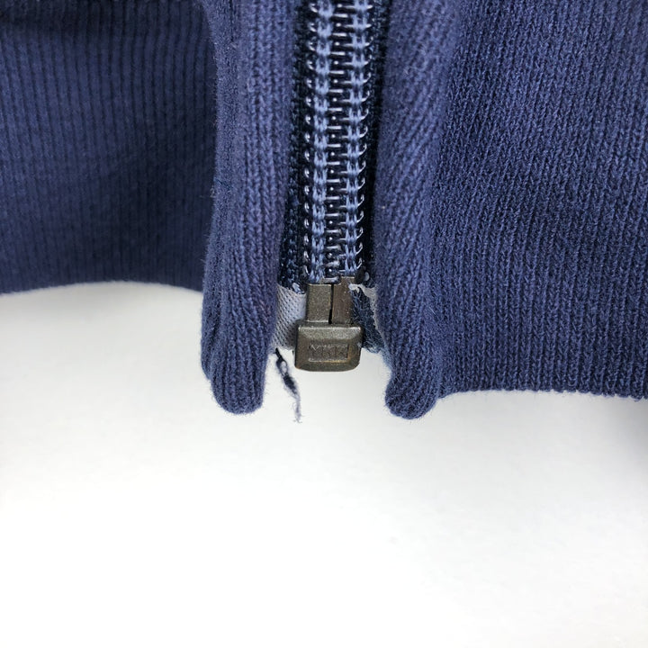 90s-00'S Russell Athletic Full-Zip Sweatshirt Hoodie, Men's XXL equivalent, Vintage cotton navy blue type Vintage Second Hand