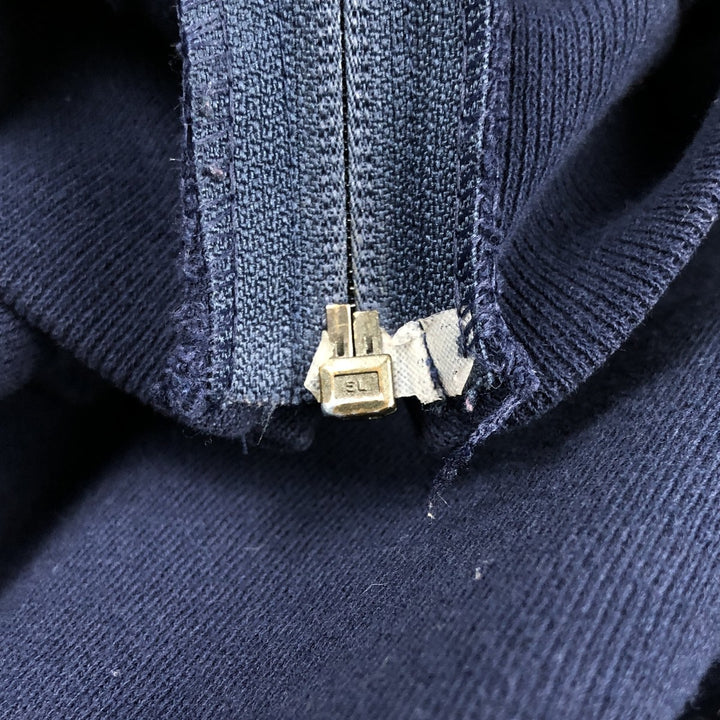 90s-00'S Russell Athletic Full-Zip Sweatshirt Hoodie, Men's XXL equivalent, Vintage cotton navy blue type Vintage Second Hand