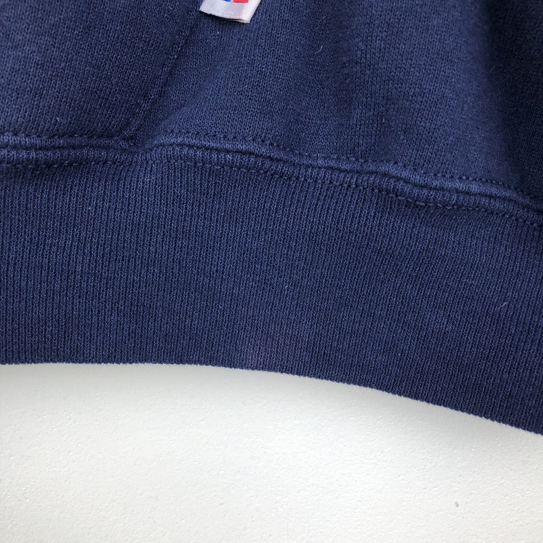 90s-00'S Russell Athletic Full-Zip Sweatshirt Hoodie, Men's XXL equivalent, Vintage cotton navy blue type Vintage Second Hand