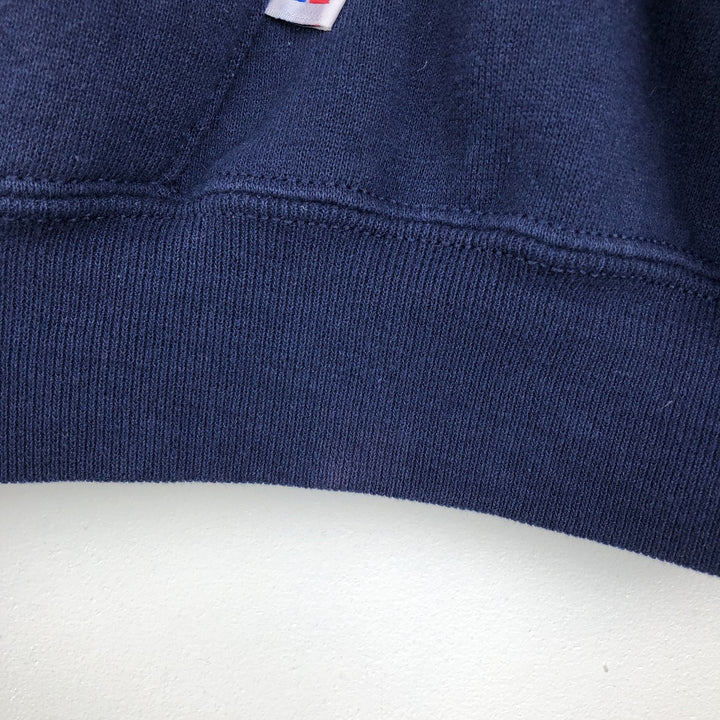90s-00'S Russell Athletic Full-Zip Sweatshirt Hoodie, Men's XXL equivalent, Vintage cotton navy blue type Vintage Second Hand