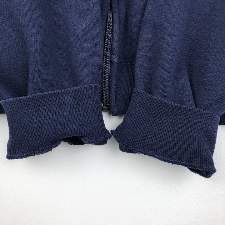 90s-00'S Russell Athletic Full-Zip Sweatshirt Hoodie, Men's XXL equivalent, Vintage cotton navy blue type Vintage Second Hand