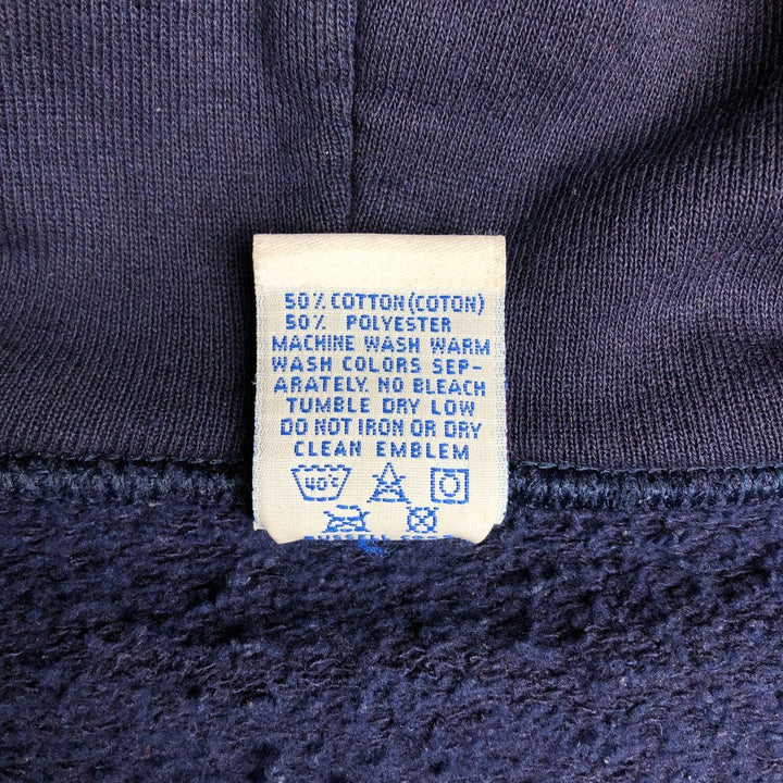 90s-00'S Russell ATHLETIC full-zip sweatshirt hoodie, made in the USA, men's size L, vintage cotton navy blue type Vintage Second Hand