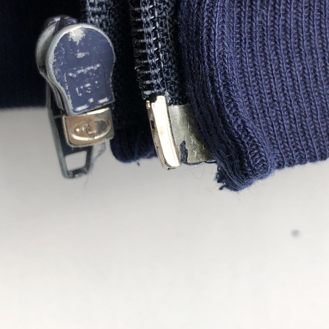 90s-00'S Russell ATHLETIC full-zip sweatshirt hoodie, made in the USA, men's size L, vintage cotton navy blue type Vintage Second Hand