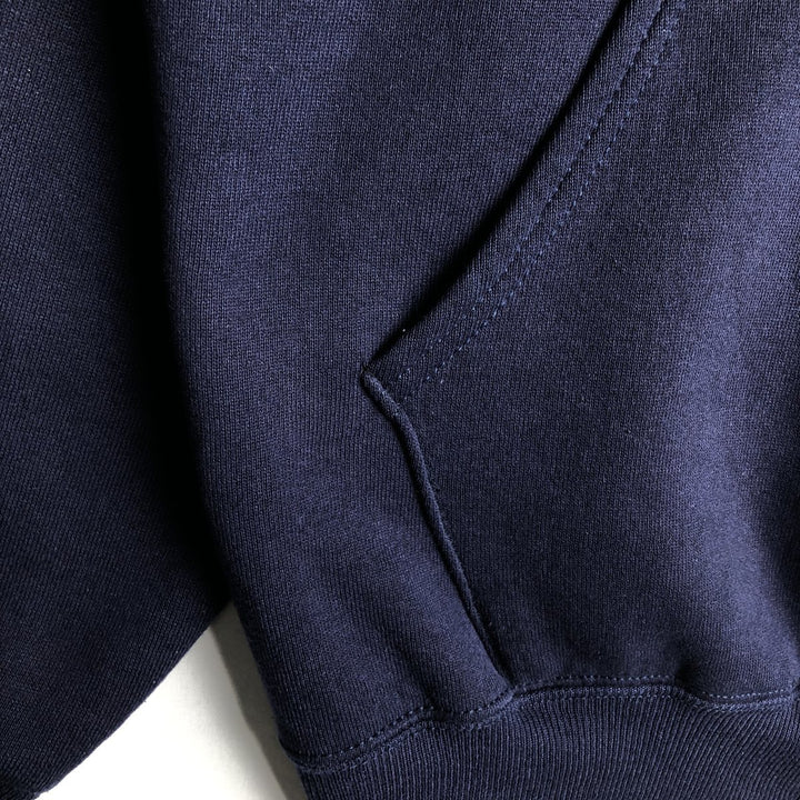 90s-00'S Russell ATHLETIC full-zip sweatshirt hoodie, made in the USA, men's size L, vintage cotton navy blue type Vintage Second Hand