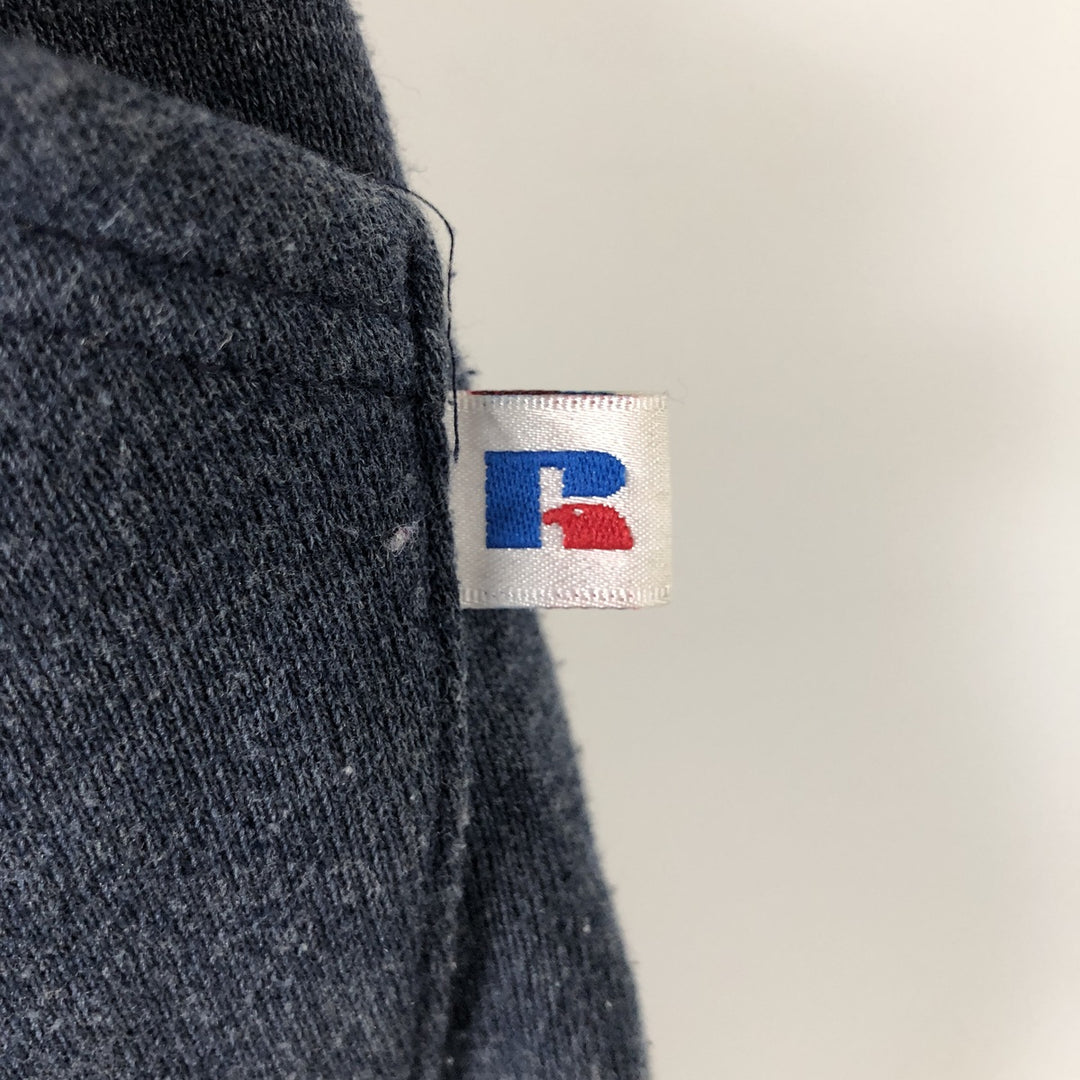 Vintage 90'S Russell Athletic full-zip sweatshirt, size XL, men's cotton navy blue type Vintage Second Hand