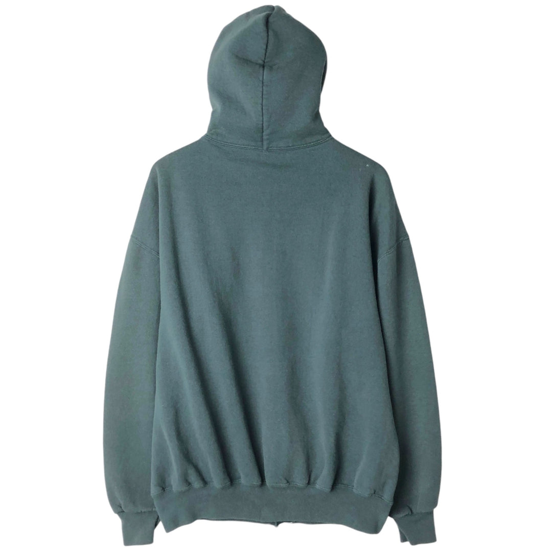 Vintage 90'S Russell Athletic full-zip sweatshirt, size XL, men's cotton green type Vintage Second Hand