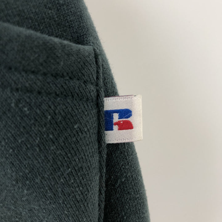 Vintage 90'S Russell Athletic full-zip sweatshirt, size XL, men's cotton green type Vintage Second Hand