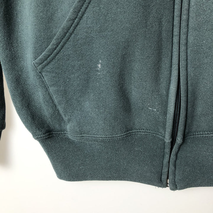 Vintage 90'S Russell Athletic full-zip sweatshirt, size XL, men's cotton green type Vintage Second Hand
